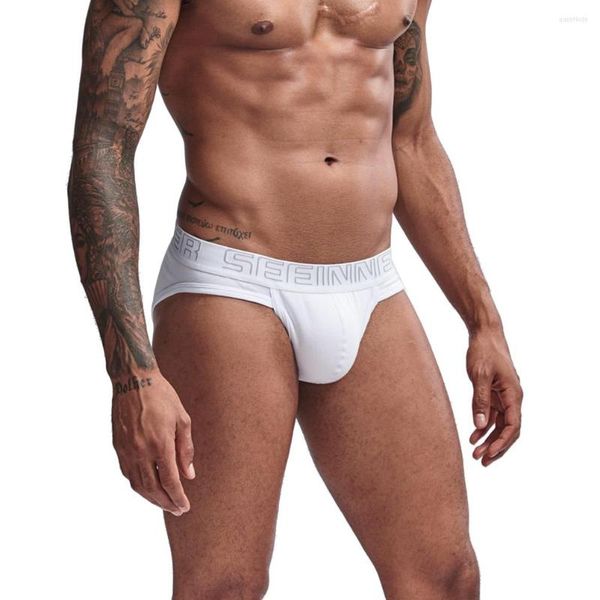 Underpants, algodão de algodão masculino Brands Sexy Brande