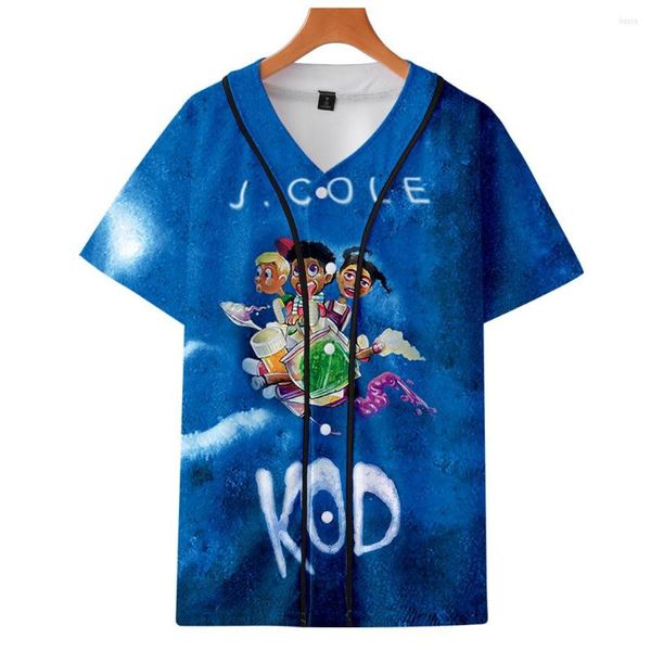 Мужские футболки, рубашка J Cole, топы, футболка King Dreamville, мужская и женская футболка в стиле хип-хоп KOD, уличная футболка с коротким рукавом, Clothes289C