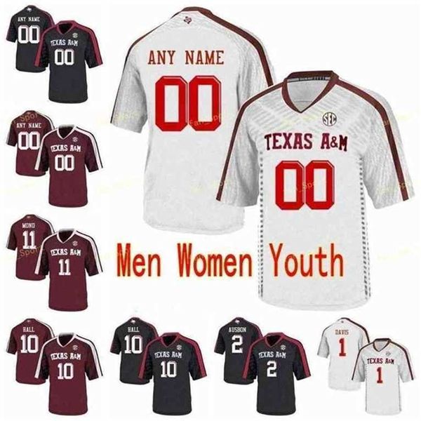 SJ NCAA College Jerseys Texas Am Aggies 8 DeMarvin Leal 8 Trevor Knight 81 Jace Sternberger 7 Keith Ford 7 Kenny Hill Custom Football costume