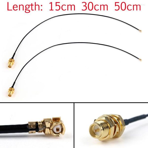 Beleuchtungszubehör Artudatech 30 cm/50 cm 2x 1,37 U.FL/IPX Mini PCI zu RP-SMA Pigtail Antenne WiFi-Kabel