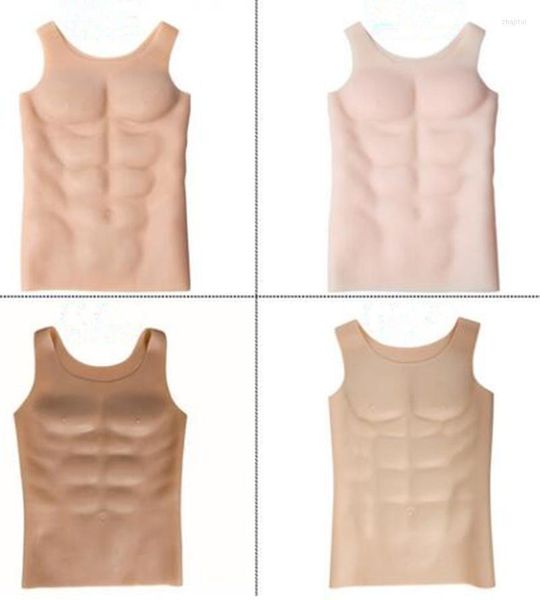 Corpo masculino Shapers Men Dress Vestido Partem de Silicone Muscle Boxing Simulação Artificial Músculos Homem Cosplay de Corpo de Corpo Bodys