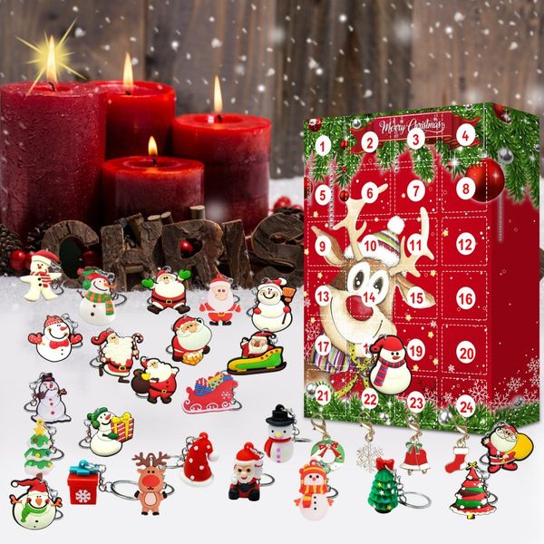 NEUE Überraschung 24 Stücke Weihnachten Adventskalender Blind Box Atmosphäre Spielzeug Weihnachtsgeschenk für Kinder für Kinderspielzeug