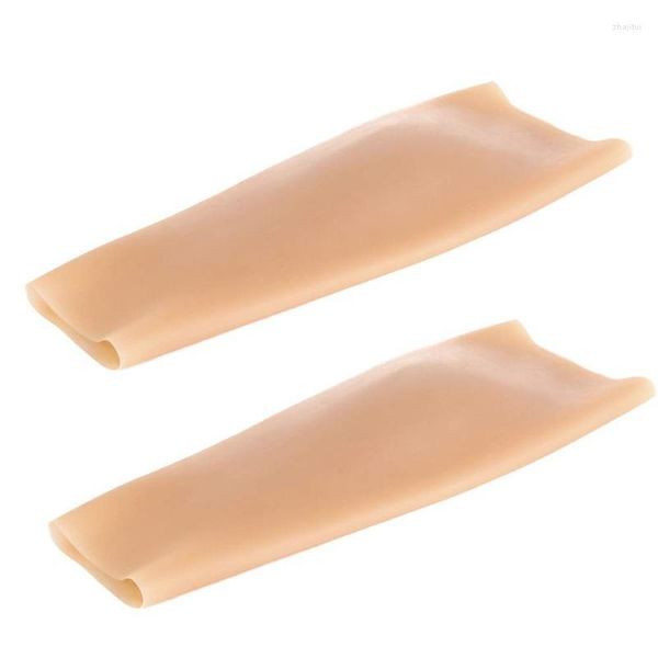 Body Shapers da uomo 1 paio di set di braccioli per polpaccio rinforzati in silicone realistico per gambe sono adatti per coprire sfregiati o magri