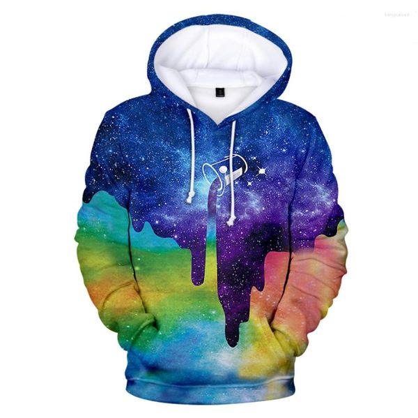 Hoodies masculinos 2022 preto derramando leite com tinta estrelada balde masculino 3d tie tingido pulôver bluzy dla par de streetwear com algodão com capuz