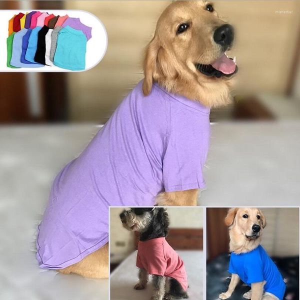 Abbigliamento per cani XS-3XL Abbigliamento per animali solido Camicia grande per cani di taglia piccola e media Gilet Costume per gatti Golden Retriever Pastore Pigiama Prodotto