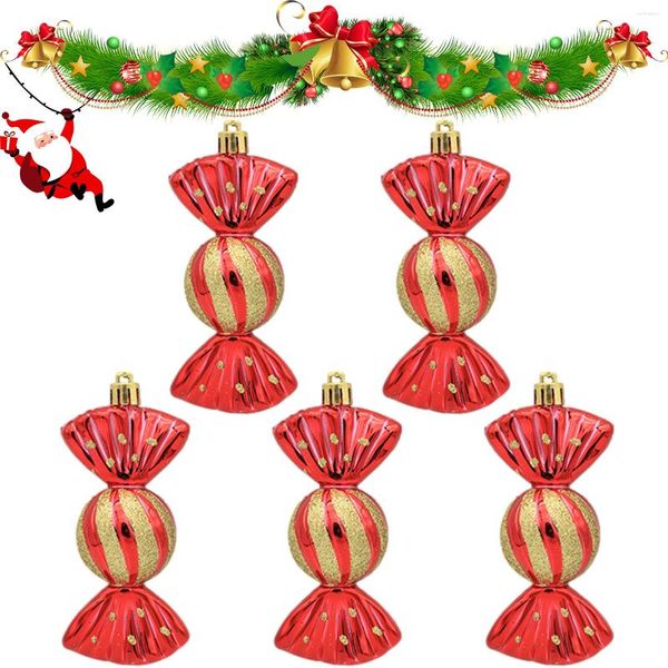 Рождественские украшения конфеты кулона красочная трость на палочке