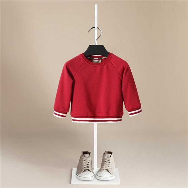 Pullover Mode Herbst Winter Kinder Baby Mädchen Rot Sweatshirts Jungen Lange Ärmel Pullover Kleinkind Kleinkind T-shirt Kleidung Sweatshirt 220924