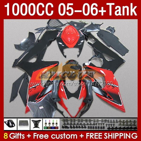 Suzuki GSX-R1000 GSXR 1000 CC K5 GSXR1000 2005 2006 Vücut 157No.84 GSXR-1000 GSX R1000 2005-2006 1000cc 05 06 Enjeksiyon Kalıp Kapısı Yeni Kırmızı Blk