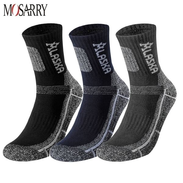 Männer Socken 3 PairsSet Winter Professionelle Sport Socken Outdoor Warm Halten Radfahren Laufen Wandern Skifahren Thermal Frühling Männer Crew 220924