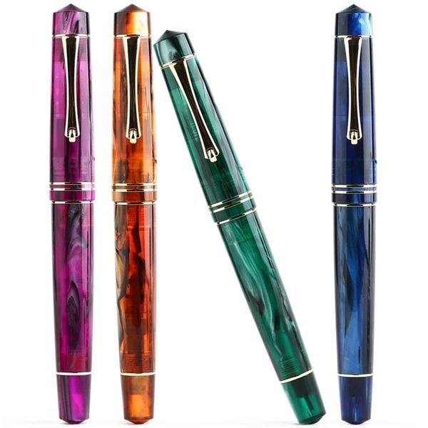 Фонтановые ручки Majohn M800 Акриловый роскошный фонтан Pen Majhon Fine Nib 05 мм красивые чернила ручка подарочная набора офисная школа 220923