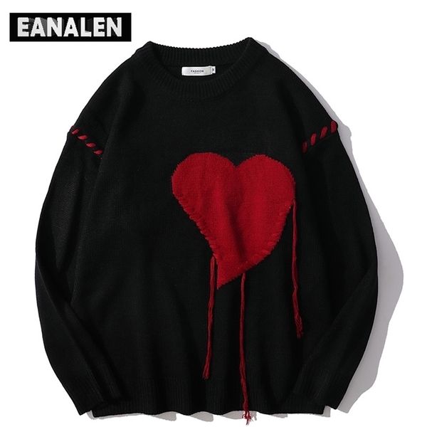 Mensagens masculinas Harajuku Love Padrão de maconha Menina de camisola feia letra punk rock preto vermelho gótico vintage avô pullover fofo 220923