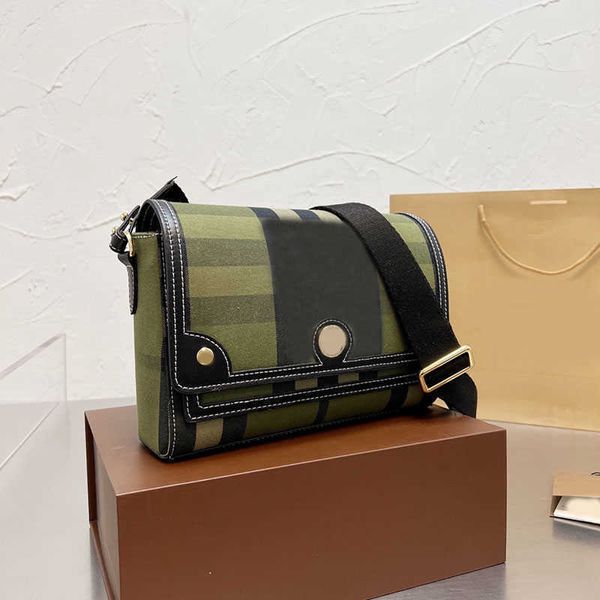 pochette bag Flip Mailbag Bag Single Shoulder Bags Messenger Handbags Women Stripes Crossbody Handbag Fashion Flap Canvas Purse Plaid Wallet 2022 top qua