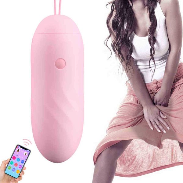 Nxy Sex Eggs bietet Spielzeug für Frauen, aufladbare Dildo-Vibratoren, Klitoris-Vagina-Stimulator, mobiles Telefon, vibrierende App-Steuerung, Ei 1110