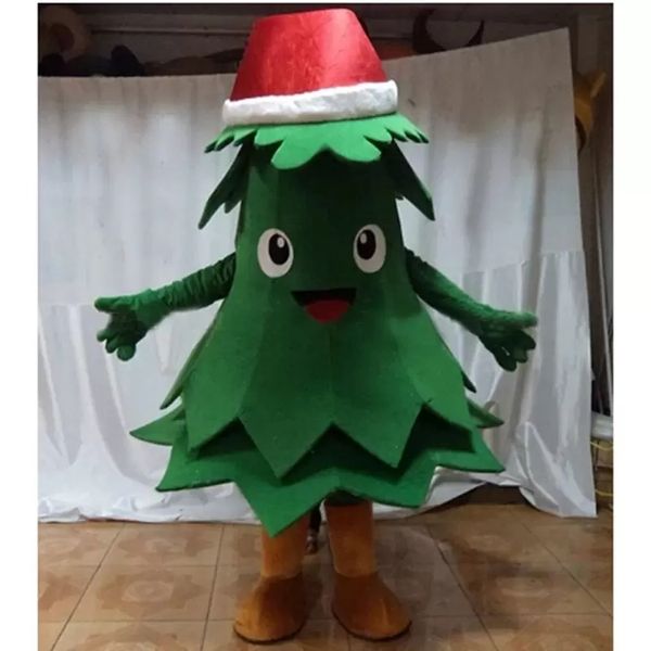 Costumi mascotte albero di Natale verde Halloween Fancy Party Dress Personaggio dei cartoni animati Carnevale Natale Pasqua Pubblicità Festa di compleanno Costume Outfit