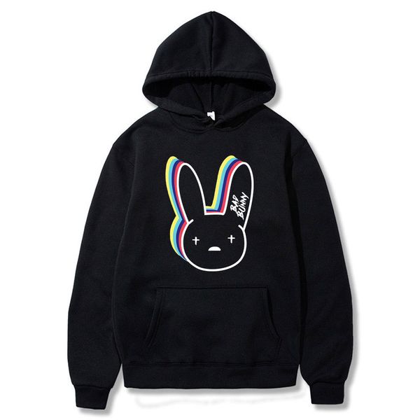 Hoodies dos homens Moletons superiores Coisas Bad Bunny Engraçado Roupas Coreanas Casual Pulôver Harajuku Homens Mulheres Com Capuz Com Capuz Hip Hop Hoodie Masculino 3YZT