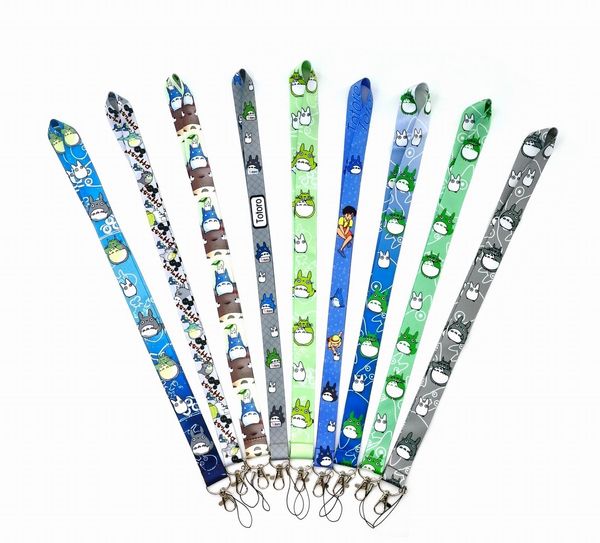 Handy-Riemen Charms 600 Stück Cartoon Totoro Handy-Lanyard, modische Schlüssel, Riemen, exquisites Halsseil, Karten-Ausweishalter, Großhandelspreis im Großhandel