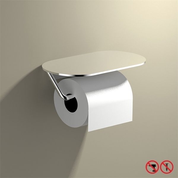 Tuvalet Kağıdı Tutucular Banyo Ruloları Alüminyum Raf Bant Askı Parlayan Ücretsiz Punch Donanımı 220924