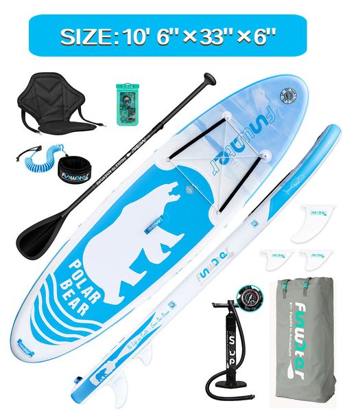 Funwater No Vat Surfboard Padel Stand Up Paddle Board Inflável 335 Cm Sup Paddleboard Ca Uk Us Warehouse Tabla Surf Paddel Water Sports Supboard 21