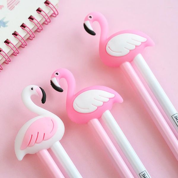 PCs/pacote Flamingo Casal Twin Pen Pen Promocional Gift Stationery School Office Office Supply