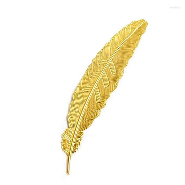 1PCS Creative Metal Metal Bookmarks Feather Literature Art Series Decoração Livros de Marca