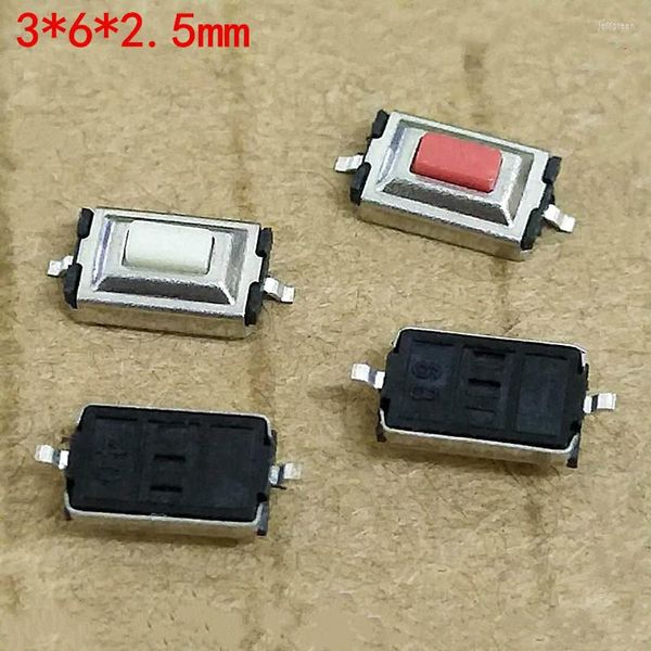 100 Stücke Mini 3x6x2,5mm Zwei Pin Push Button SMD Tactile Tact Micro MB3/MB4 Tablet PC Power Schalter