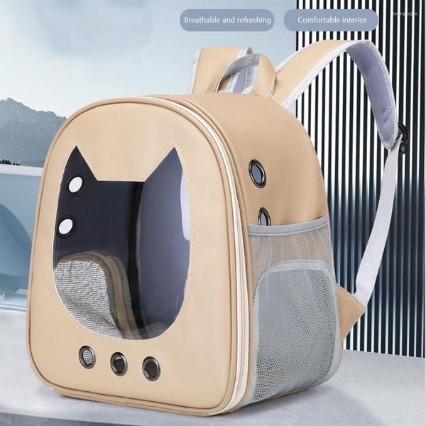 Кошачьи перевозчики рюкзак сетчатой ​​сетка, дышащий на открытом воздухе сумка для питомца двойная сумка для питомца двойная