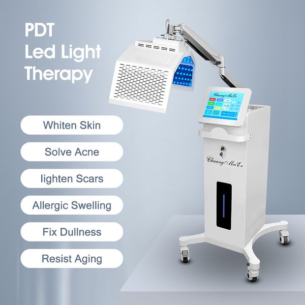 7 colori LED PDT Rosso blu cura del viso PDT Led Light Therapy macchina ringiovanimento della pelle dispositivo di bellezza terapia della luce rossa