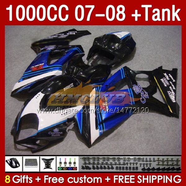 TARINGS TANK для Suzuki GSXR 1000 CC K7 GSXR-1000 GSXR1000 07 08 BODYS 158NO.62 1000CC GSX R1000 2007 2008 Bodywork GSX-R1000 2007-2008