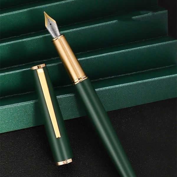 Fountain Pens Jinhao 95 Serisi Çeşme Kalem Retro Tasarım Metal Malzeme Zarif Klip İnce Nib Yazma Ofis İş İmza Okulu A6267 220927