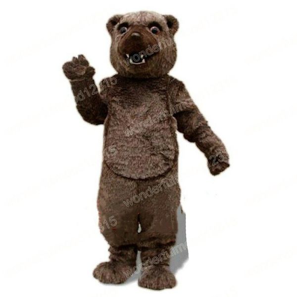 Performance Brown Bear Mascot Costumes Carnival Hallowen Gifts Unisex Adults Fancy Party Games Outfit Holiday Celebration Cartoon Character Outfits
