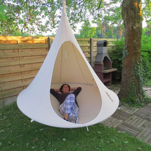 Camp Furniture hellenup wasserdicht im Freien Garten Camping H￤ngematte Schwungstuhl gefaltbare Kinder Zimmer Tipe Baumzelt Decken H￤ngende Sofa