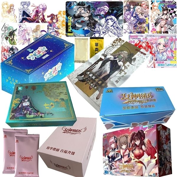 Giochi di carte Goddess Story Feast Collection s Waifu Box Anime Figure Bambino Bambini Regalo di compleanno Gioco da tavolo Giocattoli per Natale in famiglia 220924