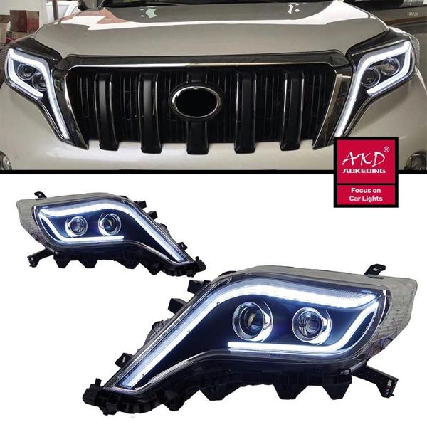 Sistema di illuminazione Fari per auto Parti per Prado 2014-2022 Lander LED Sostituzione faro anteriore DRL Proiettore di luce diurna Facelift