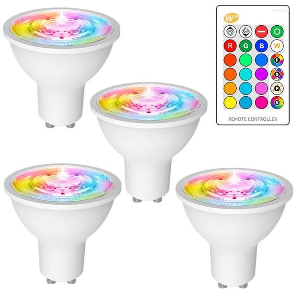 LED ampuller RGB lambası AC 85-265V RGBW RGBWW 8W Tatil Dekoru Aydınlatma Dimmable Işık IR Uzaktan Kumanda