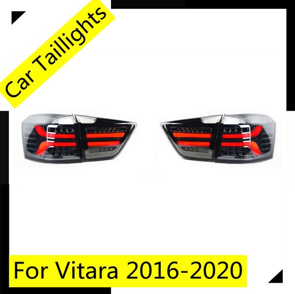 Montagem da luz traseira automática para Suzuki Maruti Vitara Brezza 20 16-20 20 LED GRANÇA Turn Signal Dinâmica Lâmpada REVERSÃO DA LUQUELA DE LUZ