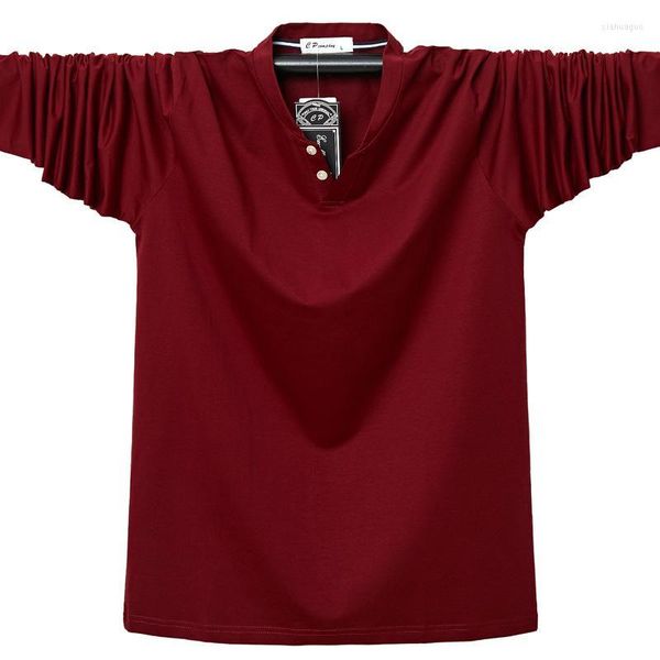 Camisetas masculinas camisetas masculinas Camiseta esticada de algodão solteira camiseta juvenil de manga longa de manga longa PLATA
