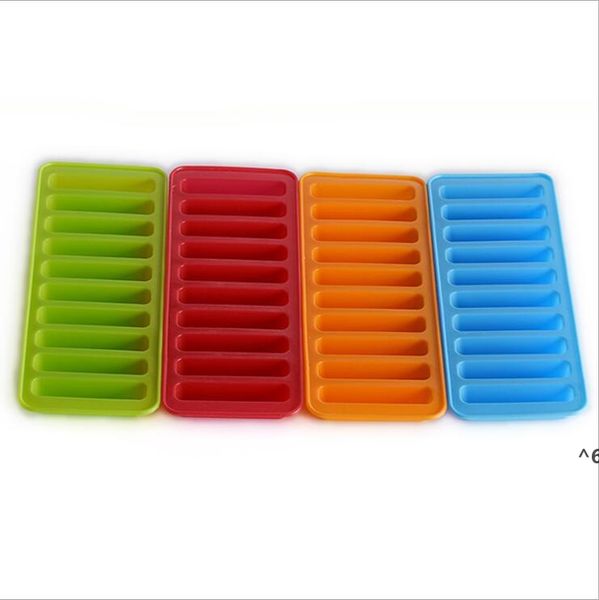 Stampo per cubetti di ghiaccio Utensili per gelato in silicone Vassoio per cubetti di ghiaccioli Stampo per ghiaccio congelato Budino Gelatina Biscotti al cioccolato Stampo Utensile da cucina 4 colori GCB158