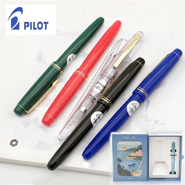 Füllfederhalter-Set, PILOT-Füllfederhalter 78G, Original-Lridium-Stift, Geschenkbox, Schule, Praxis, Kalligraphie, EF/F/M-Feder, Con40-Konverter, 1 Stück, 220927