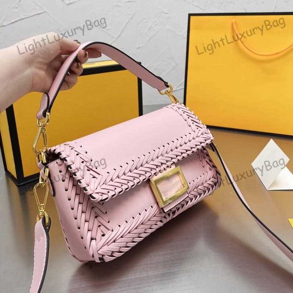 Schulter gewebte Tasche Designer Leder Brieftasche Chic wilde Umhängetasche für Frauen klassische berühmte Marke Shopping Geldbörsen 220202