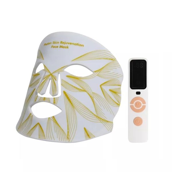 Heimgebrauch, Hautverjüngung, flexibles Silikon, kabelloses Facelift, Gesichtsmasken, Rotlichttherapie, PDT-Schönheitstherapie, 4-Farben-LED-Maske