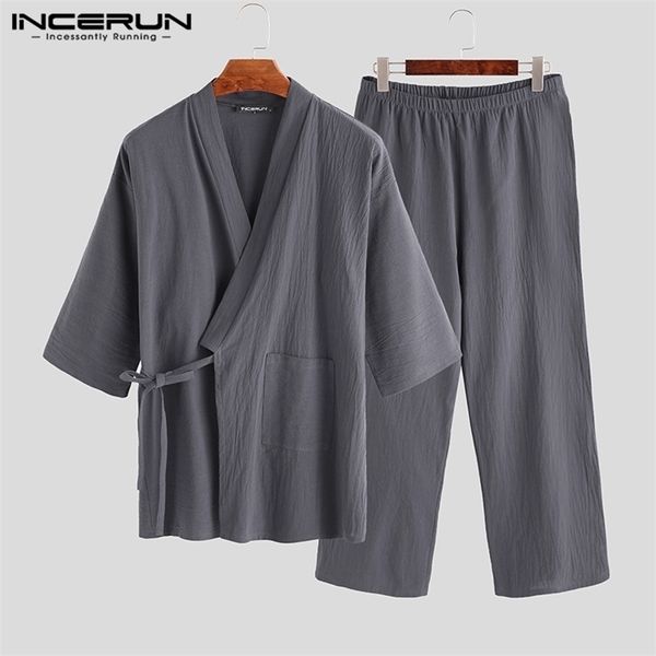 MENS ABBIGLIAMENTO SOCCHIO USNO MENTRI GIAPPONESE KIMONO PAJAMAS SET CAMIO MASCHIO ABIUTO MASCHI