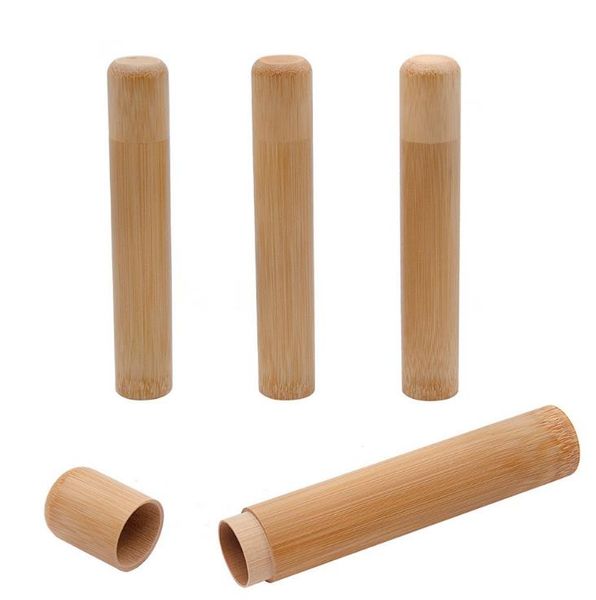 Barattoli di scorta di legno di bambù Portapillole 16CM Doob Tubes Bottiglia ermetica impermeabile a prova di odore Contenitore per sigarette Accessori per fumatori