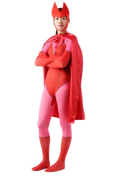 Feminino Herói Halloween Cosplay Catsuit Costume Padrão de impressão de trajes LyCar Corpo inteiro Zentai Stage Fantas