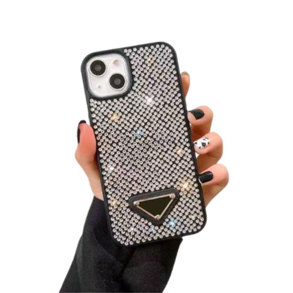 Handyhüllen Modedesigner Handyhüllen Luxurys Glitter Bling iPhone Cover Sparkling Rhinestone Jeweled Phonecase für iPhone14 14Max 14Pro 7553268 NBXD