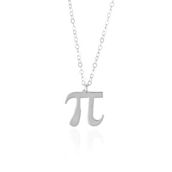 30pcs Math Pi 3.14 Символ номер подвесной ожерелье из нержавеющей стали Геометрия Начальная буква цифровая бесконечная бесконечная ожерелья для бесконечности для подарков для учителей.