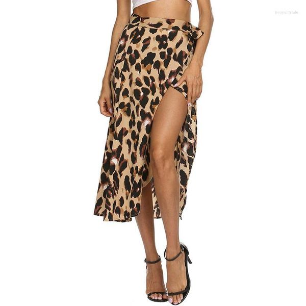 Röcke ADFVAT Leopard Gedruckt Mode Frauen Ein Stück Bandage Knielangen Frühling Sommer Casual SJ-S0032