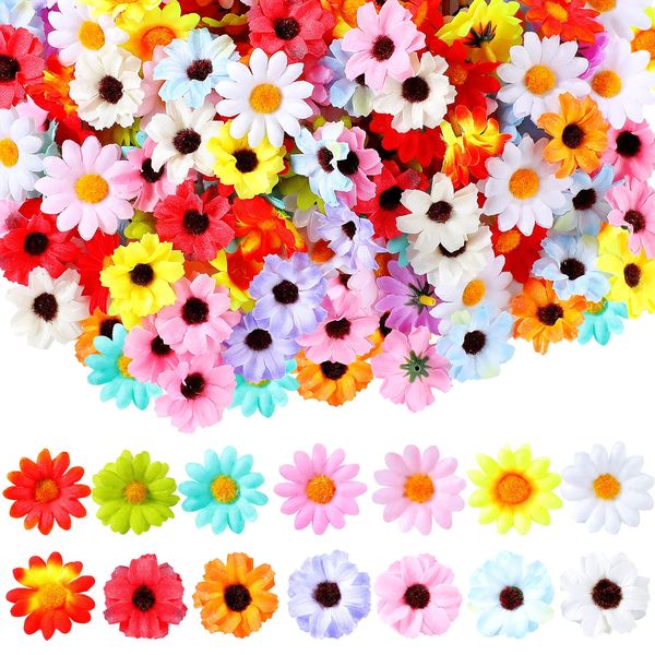 Fiori decorativi Ghirlande Craft Mini Capolini Tessuto Margherita Seta Finto Girasole Per Scrapbooking Cucito Abbellimento H Bdesports Ambrs