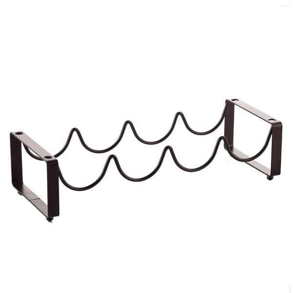 Ganchos home wine garrafs rack rack criativo prático grátis livre em forma de onda de onda de design racks de armazenamento racks stand exibir