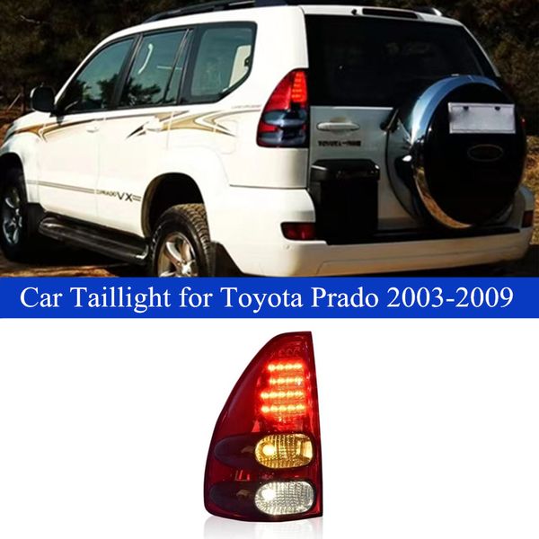 Auto Corsa e Jogging Freno Luce di Retromarcia Lampada di Coda per Toyota Prado 2003-2009 Land Cruiser Dinamico Turn Fanale Posteriore Accessori Auto