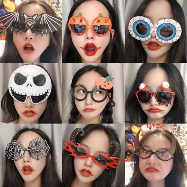 Halloween Tricky Toy Prom Party liefert lustige Brille Horror Dress Up Stage Cosplay K￼rbis Sch￤del